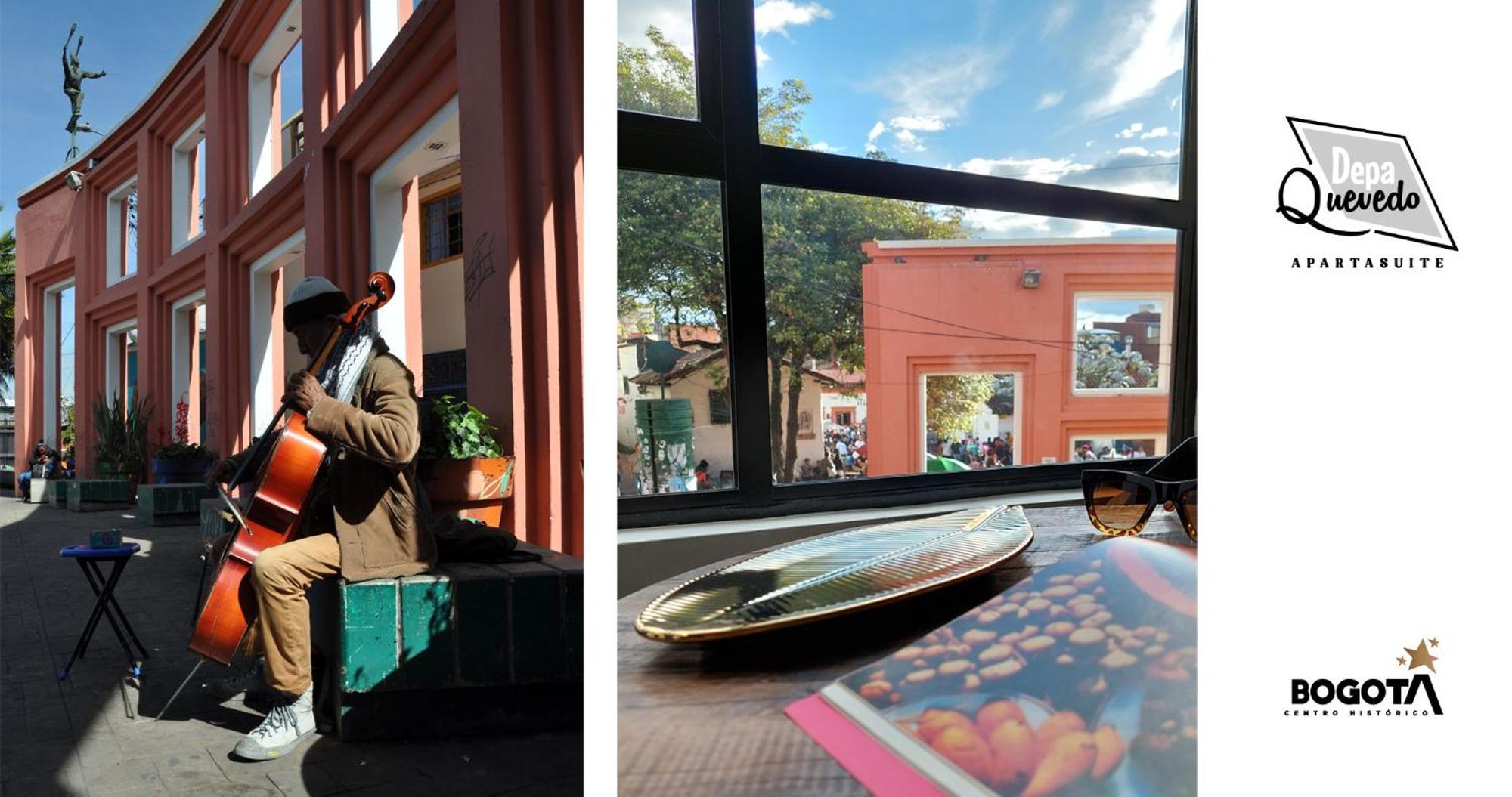 Depa Quevedo - Trendy Revamped Flat - Exceptional Spot In Bogota'S Historic Colonial Square - Candelaria Экстерьер фото